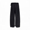 Leopard Print Jacquard Pleated Straight Pants