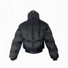 Men's Black Cross Armoured Down Coat