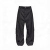Wool Plaid Drop Crotch Cargo Pants