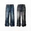 Wave Whisker Loose Flared Jeans