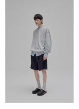 Draped Drawstring Wide Shorts