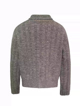 Shawl Collar Ribbed Cardigan