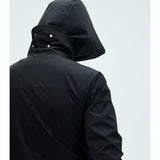 Short Detachable Hooded Waterproof Trench Coat