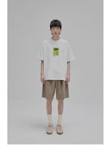 Draped Drawstring Wide Shorts
