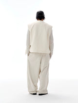 Men's Oversized Lamb Wool Vest