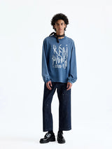 230g Cotton Distressed Letter Print Tee