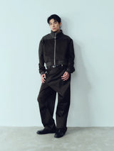 Army Green Dual Waist Casual Pants