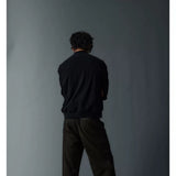 Men's Solid Waffle Mock Zip Sweatshirt