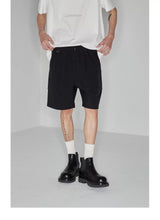 Plaid Multi-Pocket Elastic Waist Shorts