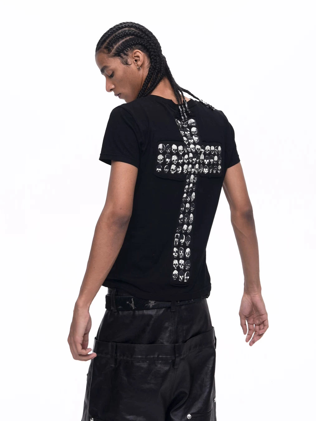 Men's Black Skull Cross Tee