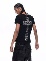 Men's Black Skull Cross Tee