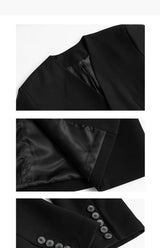 Unisex Loose Padded Uncollared Blazer
