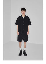 Plaid Multi-Pocket Elastic Waist Shorts