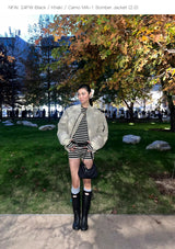 Black Khaki Camo MA1 Bomber Jacket