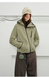 Men's Heated Zip Hooded Fleece Jacket