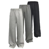 Flared Space Cotton Sweatpants With Pockets