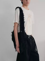 Curved Fringed Diamond Mummy Bag