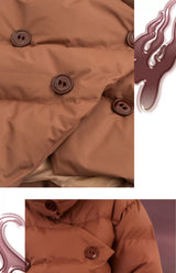 Unisex Y2K Cropped Down Puffer Jacket