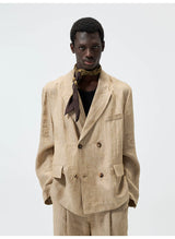 Hemp Linen Notch Lapel Blazer