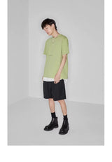 Double-sided Color-block Printed Pima Cotton Tee
