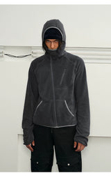 Men's Heated Zip Hooded Fleece Jacket