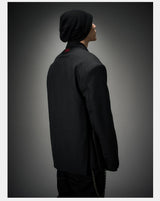 Structured Wool Blazer with Slits