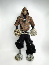 Vintage Rhinestone Leopard Bear Hoodie