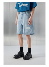 Distressed Patched Denim Pants