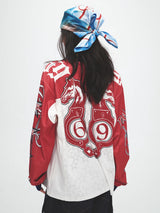 American Vintage Thorn Print Scarf