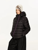 Lightweight Hooded 90% Down Water-repellent Jacket