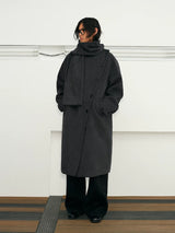 Men's Long Wool Shawl Coat