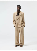 Hemp Linen Notch Lapel Blazer