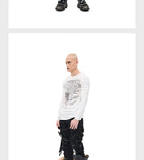 Opium Print Slim Stretchy Lyocell Tee