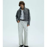 Washed Fleece Plaid Lined Jacket