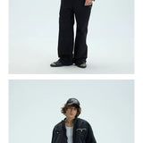 Chained Short Mock Neck Puffer Coat