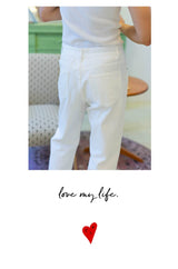 Men's Vintage White Wide Leg Jeans