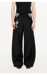 Pleated Houndstooth Dress Pants
