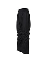 Double Pleated Zip Straight Loose Pants