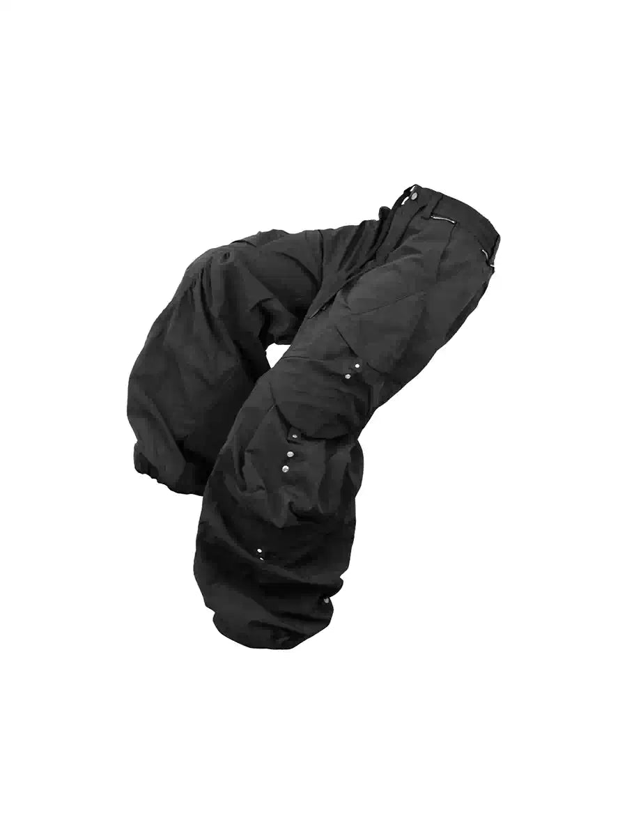 Skin-Friendly Waterproof Multi-Pocket Nylon Casual Pants