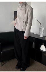 Vintage Irregular Floral Textured Fencing Jacket