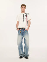 Casual Cool Dry Contrast Slogan Tees