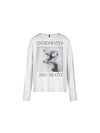 Devil's Kiss Long-sleeve Printed Linen Tee
