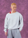 Men's Grey Red Patched Rivet Hoodies