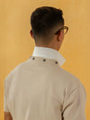 Men's V-Neck Short-Sleeve Detachable-Collar Polo Shirts