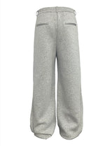 Flared Space Cotton Sweatpants With Pockets