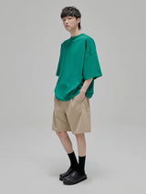 Vintage Ribbed Half Sleeve Tees