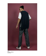 Men's Vintage Gray Wide Leg Pants