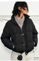 Men's Embossed Stand Collar Down Jacket
