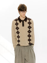 Men’s 100% Lyocell Diamond Knit Polo