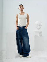 Men's Slim Striped Ribbed Knit Vest